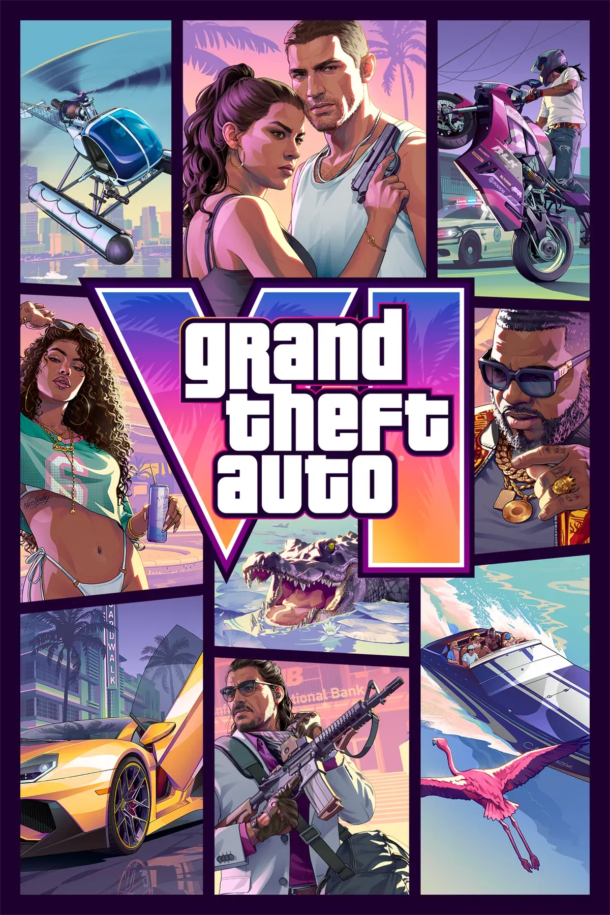 ภาพปกโปรโมต Grand Theft Auto VI